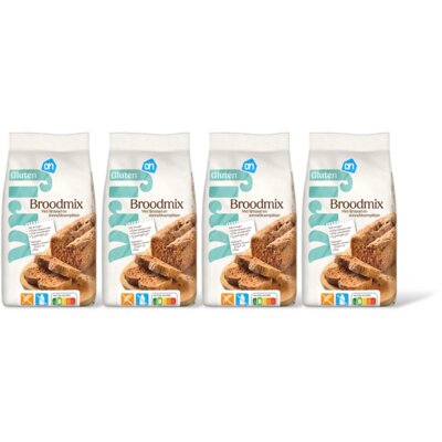 pdp-image-AH Glutenvrij Broodmix met lijnzaad & zonnebloempi 4pk