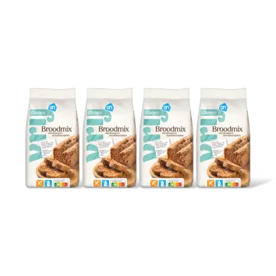 pdp-image-AH Glutenvrij Broodmix met lijnzaad & zonnebloempi 4pk