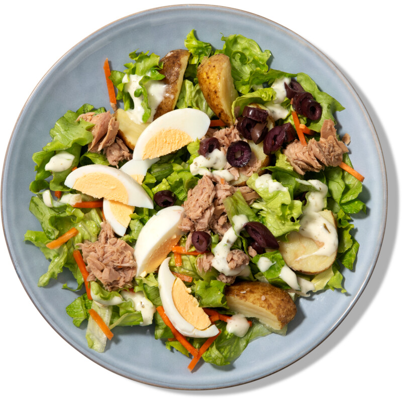 Een afbeelding van AH Basis maaltijdsalade tonijn scharrelei