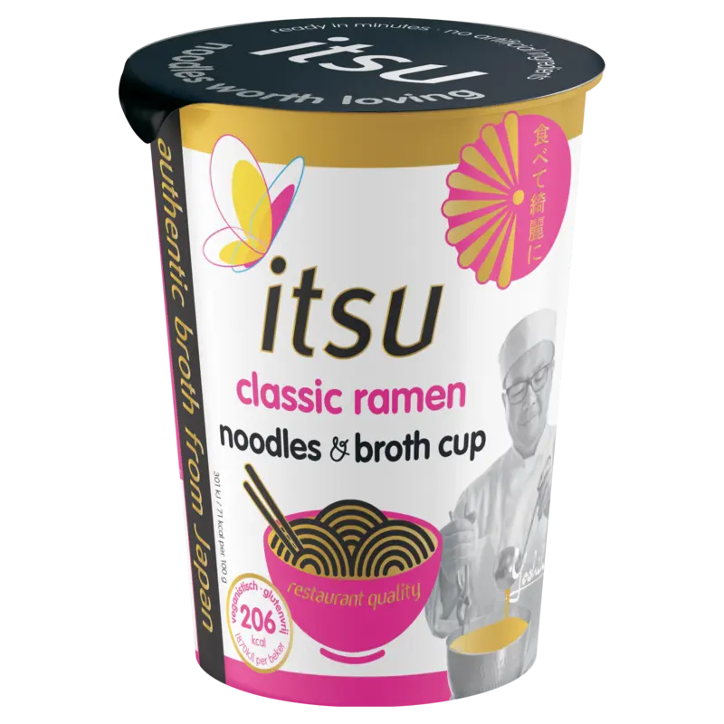 Itsu Classic ramen noodles & broth cup