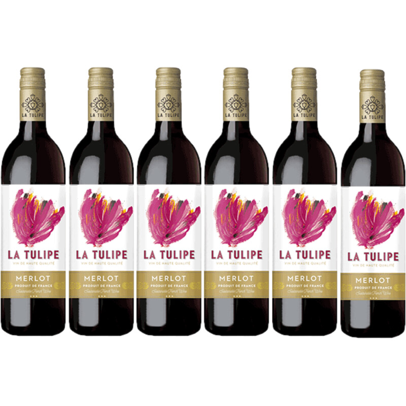 Een afbeelding van La Tulipe Merlot 6 flessen