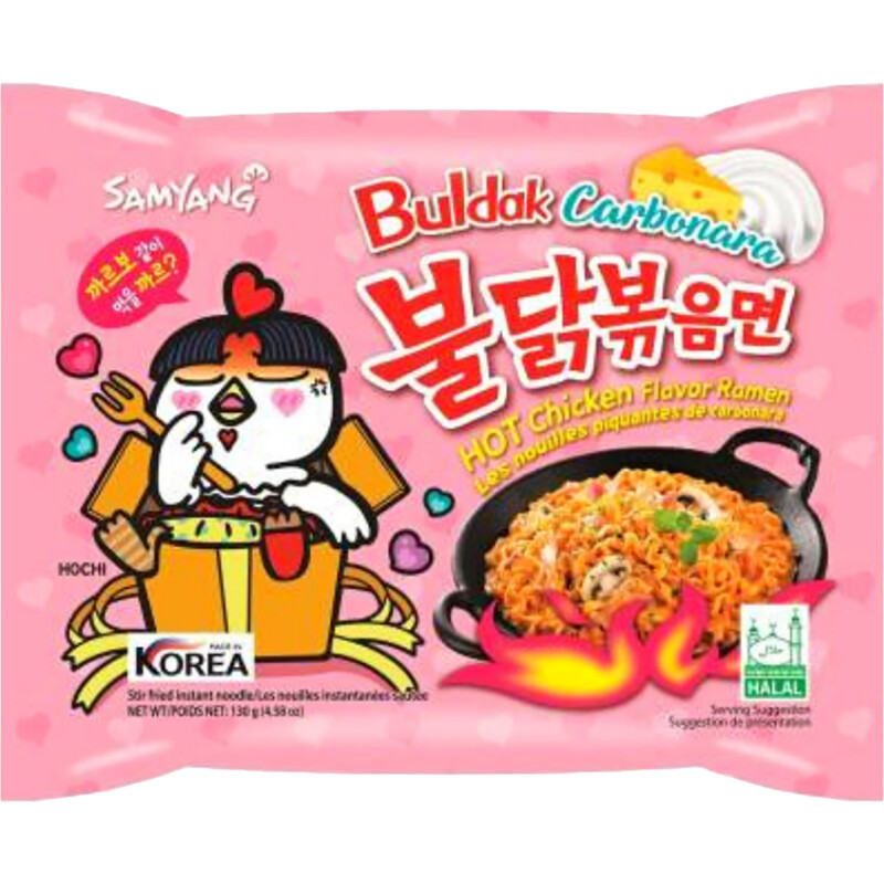 Een afbeelding van Samyang Buldak hot chicken ramen carbonara