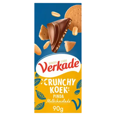 pdp-image-Verkade Crunchy koek pinda melkchocoladereep