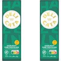 Delicata Reep pure chocolade hazelnoot 2-pack