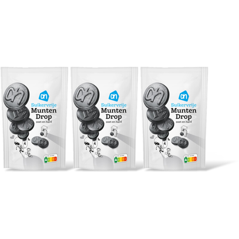 AH Muntendrop suikervrij 3-pack