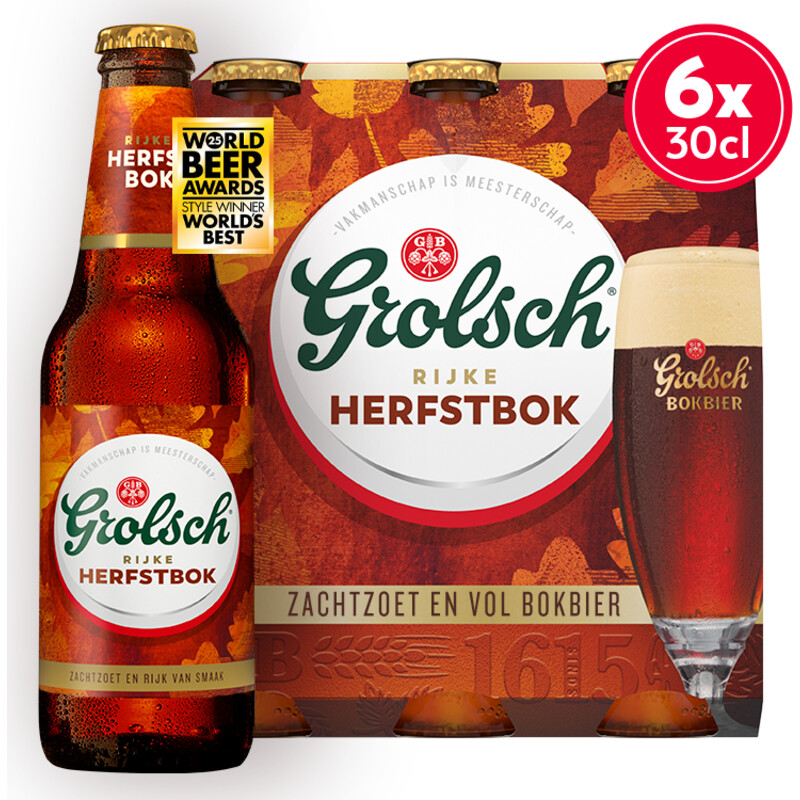 Een afbeelding van Grolsch Herfstbok 6-pack