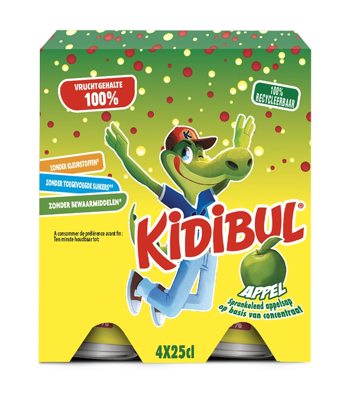 Kidibul Appel 4-pack bel