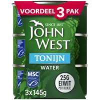 John West Tonijn in water 3-pack