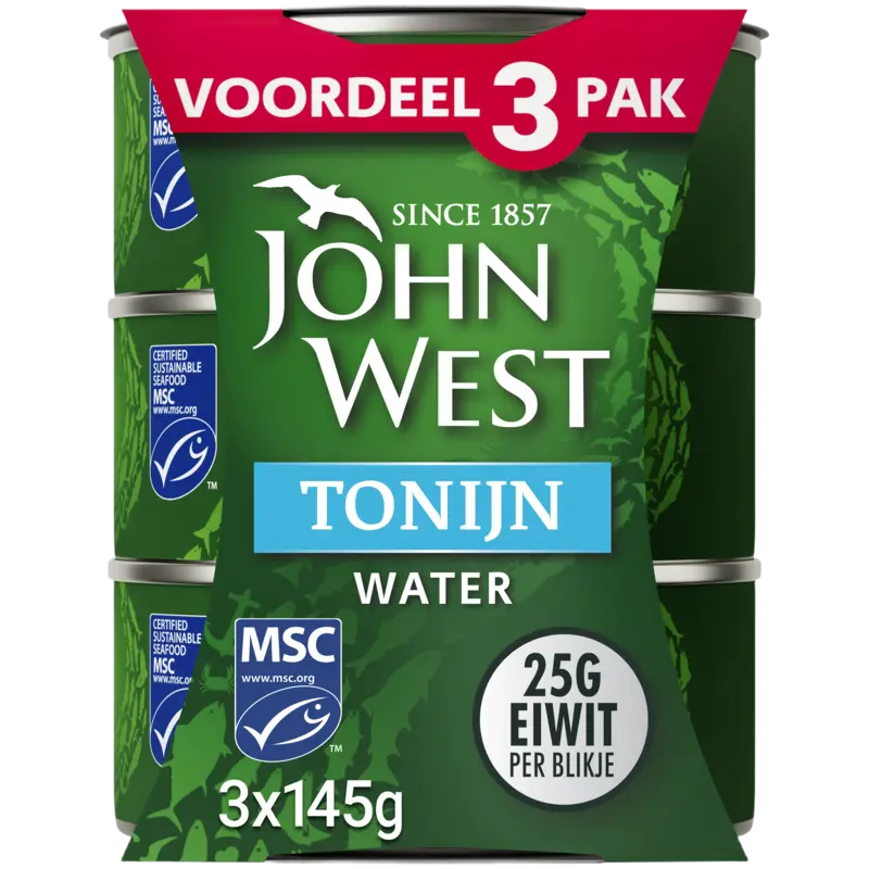 John West Tonijn in water 3-pack