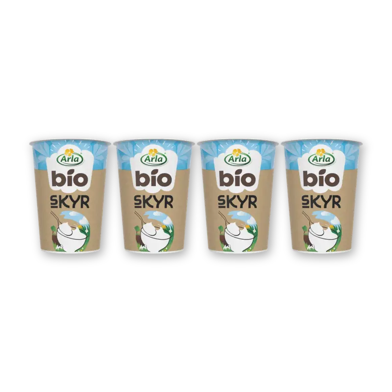 Arla Biologisch skyr naturel yoghurt 4-pack