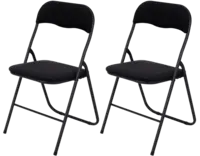 Brixy Klapstoel zwart velvet 2x