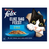 Felix Elke dag feest vis selectie in gelei
