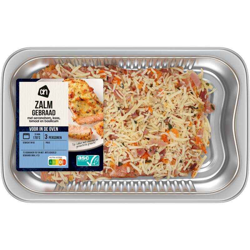 Een afbeelding van AH Voor in de oven zalmgebraad serrano kaas