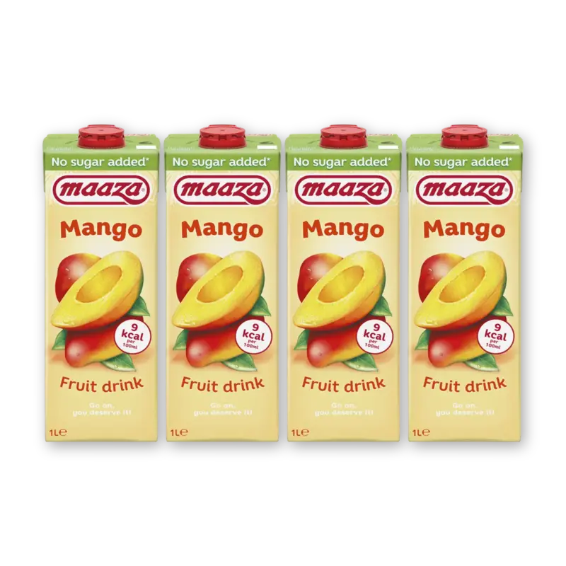 Mango fruit drink no sugar added 4-pack