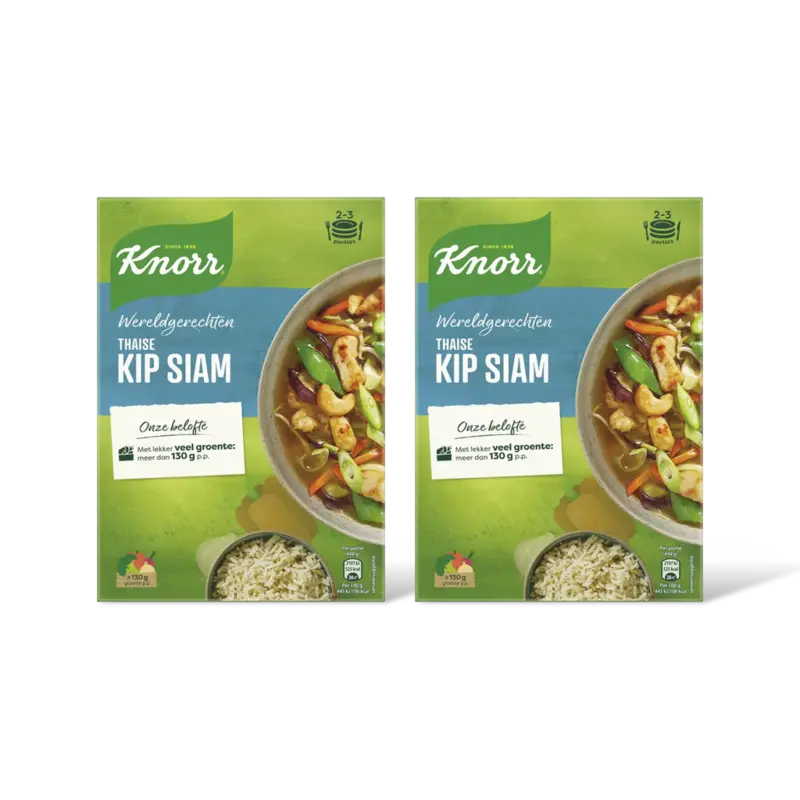 Knorr Wereldgerechten Thaise kip siam 2-pack