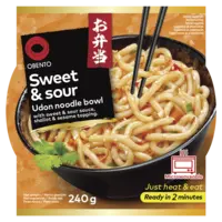 Obento Sweet & sour udon noodle bowl