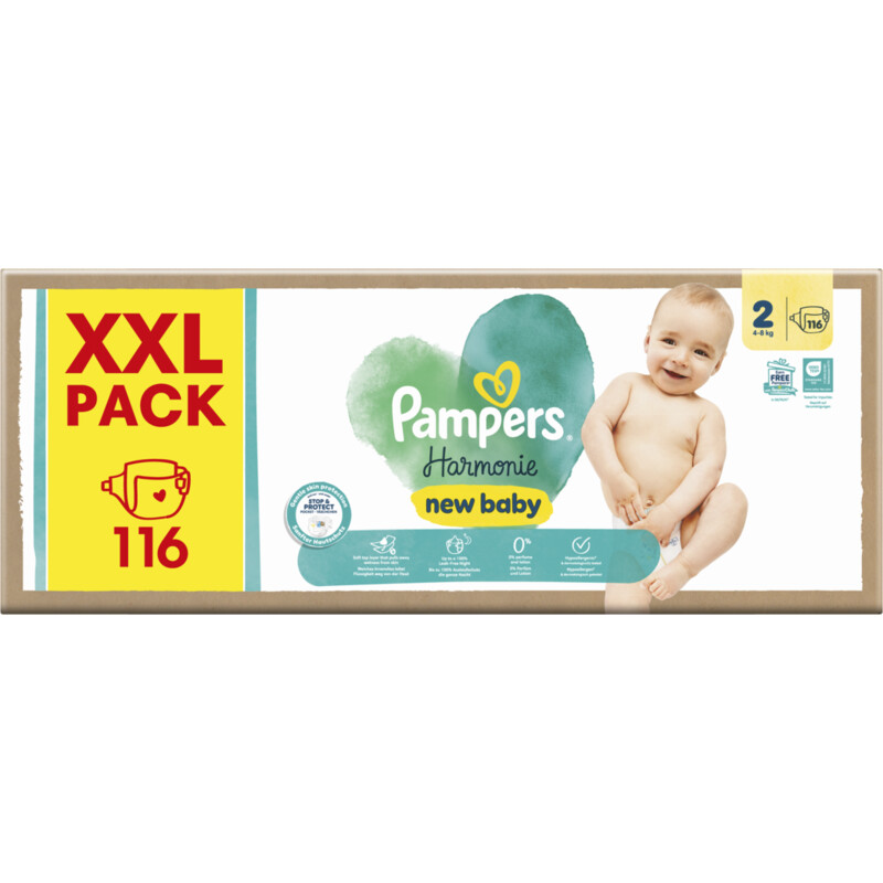 Een afbeelding van Pampers Harmonie luiers xxl pack maat 2