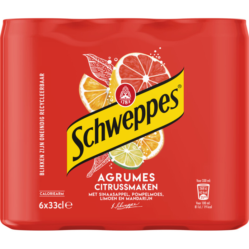 Een afbeelding van Schweppes Agrumes 6-pack