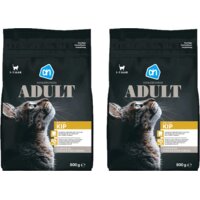 Een afbeelding van AH Premium brokken adult met kip 2-pack