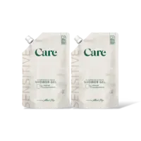 Care Sensitive shower gel 0% refill 2-pack
