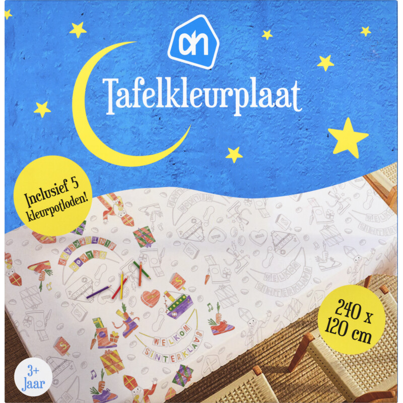 Een afbeelding van AH Inkleurtafelkeed Sint