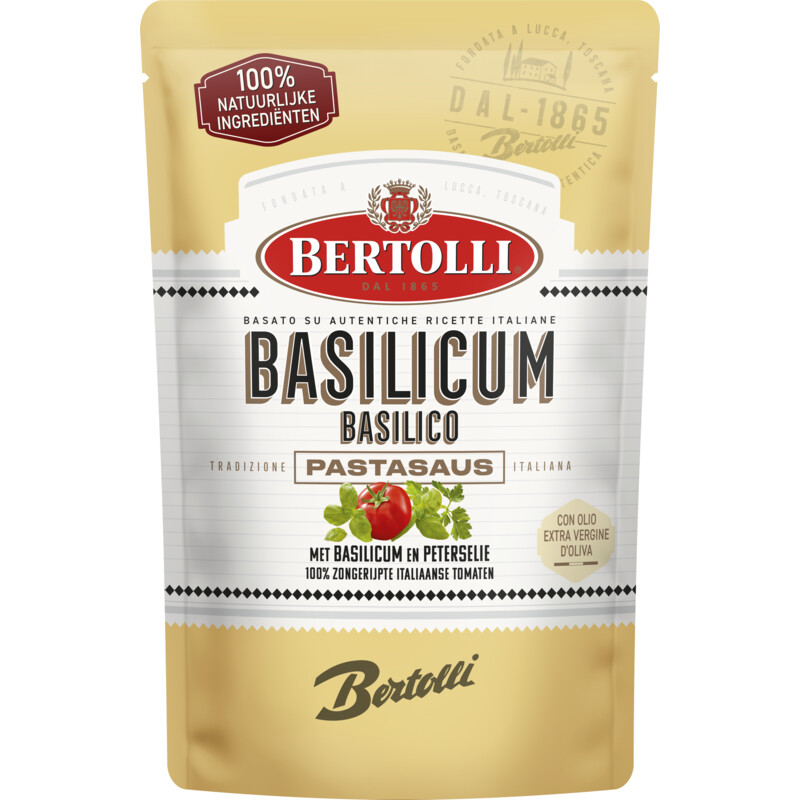 Een afbeelding van Bertolli Pastasaus basilicum