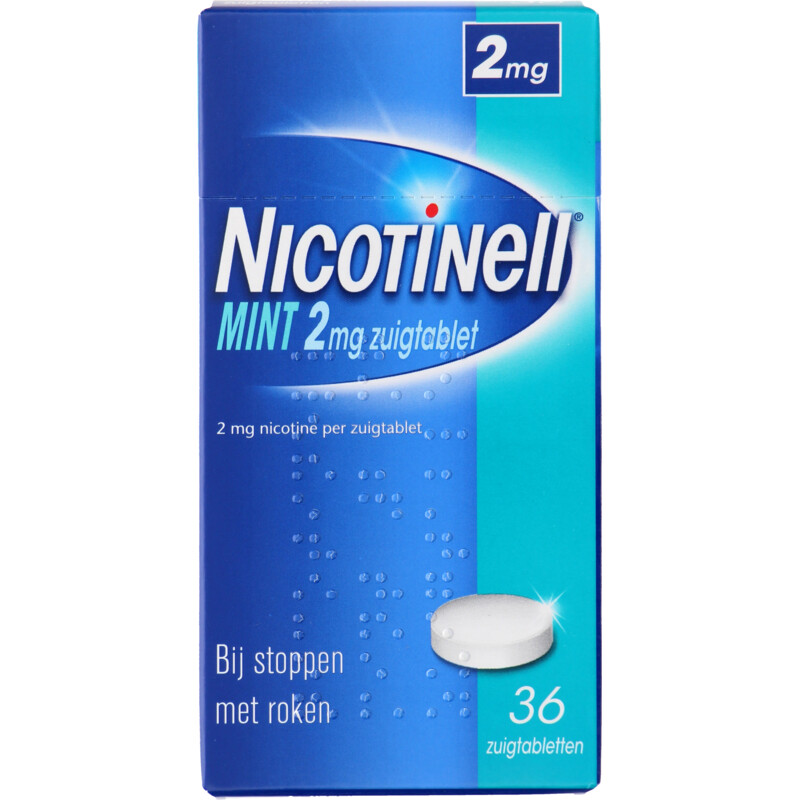 Een afbeelding van Nicotinell Mint nicotine zuigtablet 2mg