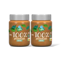AH Terra Plantaardig 100% pindakaas naturel 2-pck