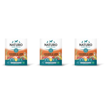 pdp-image-Naturo Kip lam en rijst voor de hond 3-pack