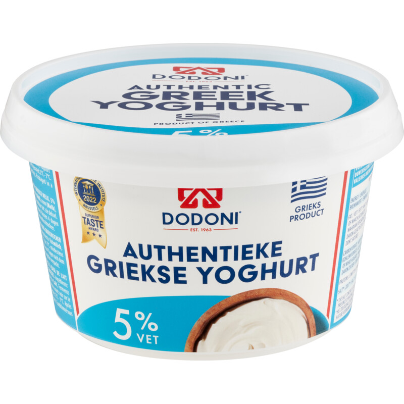 Een afbeelding van Dodoni Griekse yoghurt 5% vet