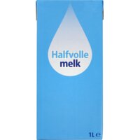 Houdbare half volle melk bel