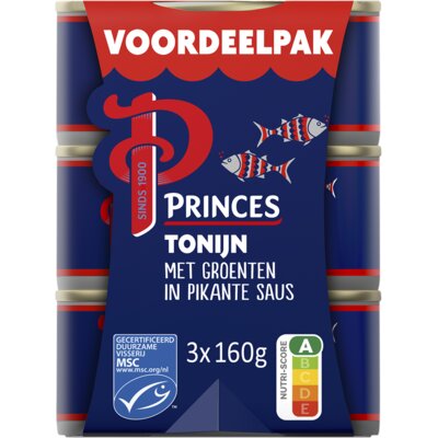 pdp-image-Princes Tonijnstukken groente pikant voordeelpak