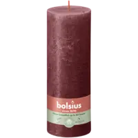 Bolsius Rustieke kaars bordeaux 19cm