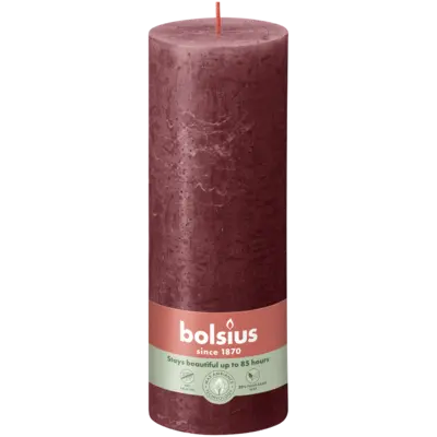 pdp-image-Bolsius Rustieke kaars bordeaux 19cm