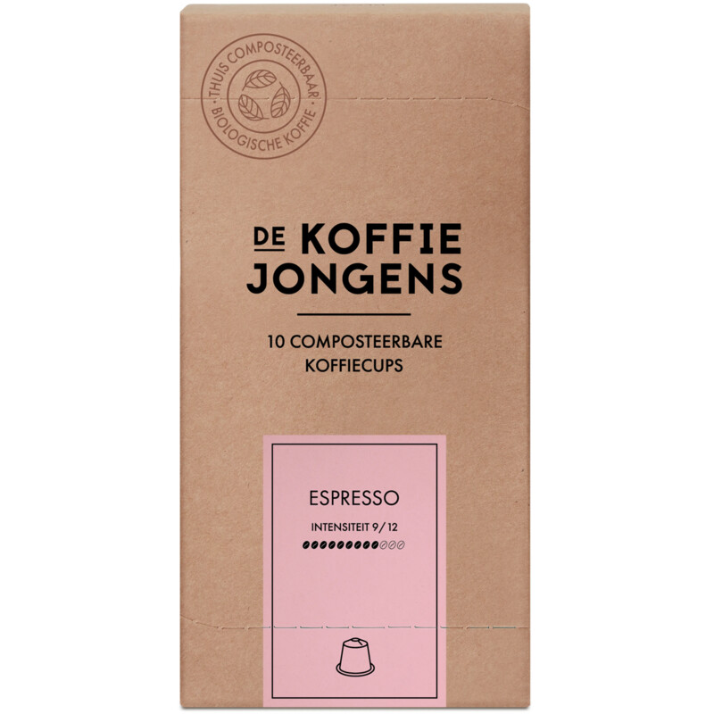 Een afbeelding van De Koffiejongens Espresso capsules