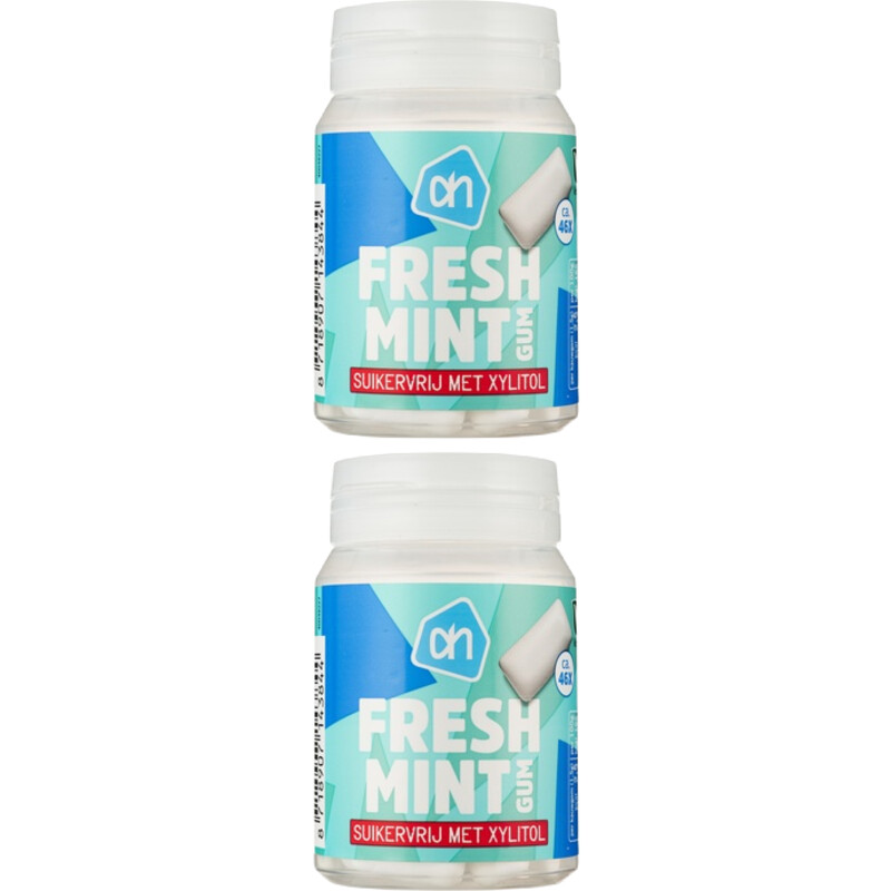 Een afbeelding van AH Fresh mint gum suikervrij 2-pack