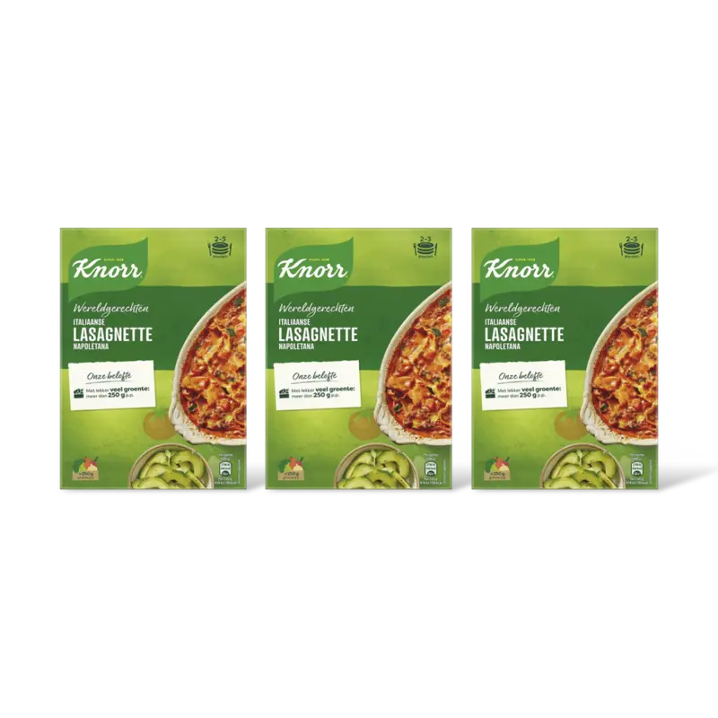 Knorr Lasagnette napoletana 3-pack