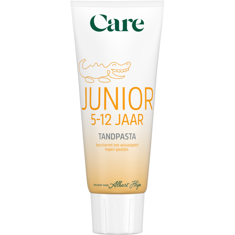 Een afbeelding van Care Tandpasta junior 5-12 jaar met fluoride