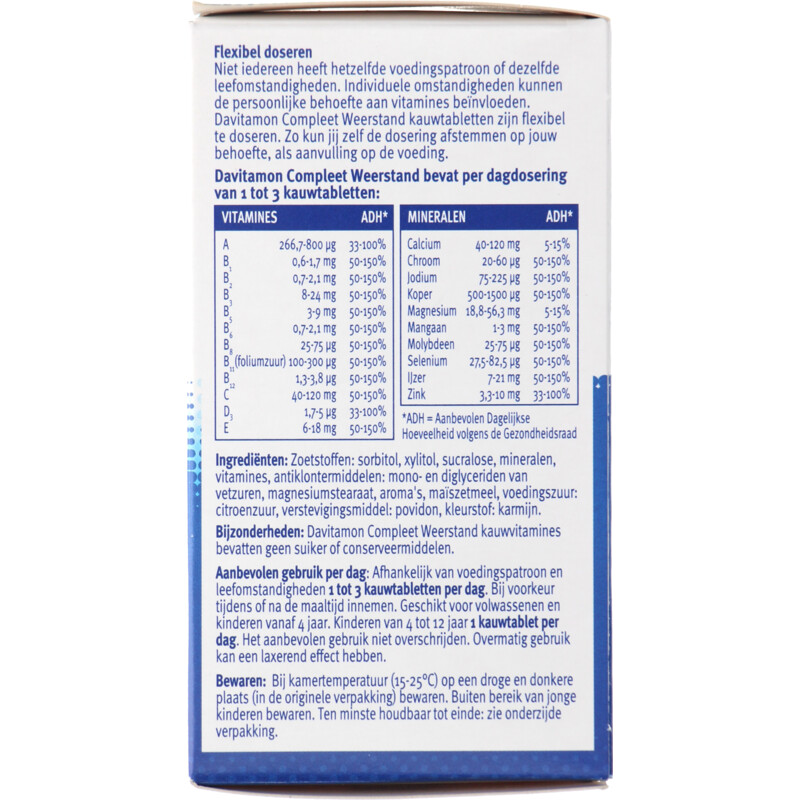 Een afbeelding van Davitamon Compleet kauwvitamines bosvruchten