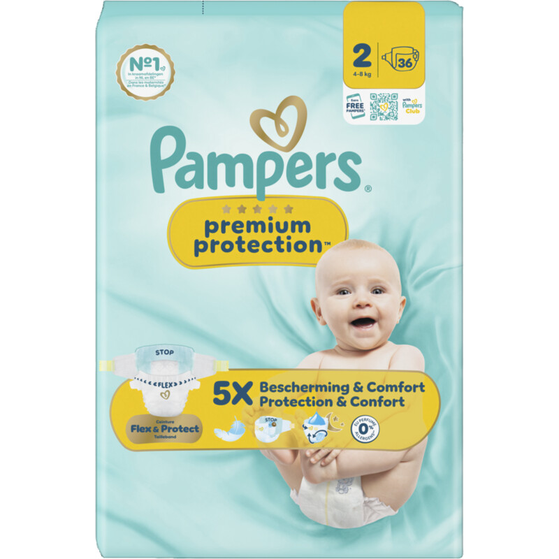 Pampers Premium protection luiers maat 2