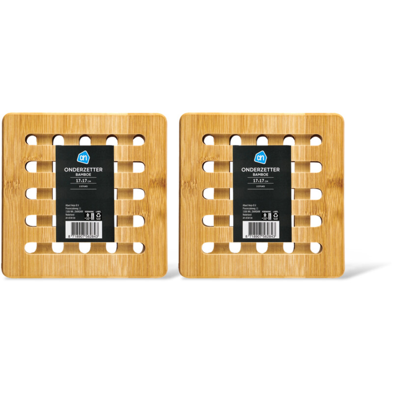 AH Onderzetter bamboe 2-pack