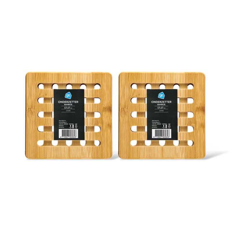 AH Onderzetter bamboe 2-pack