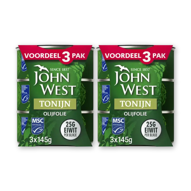 John West Tonijn in olijfolie 3-pack 2-pack