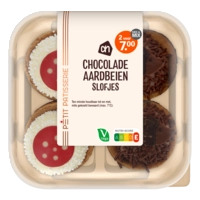 AH Chocolade aardbeien slofjes