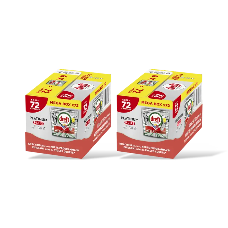 Dreft Platinum plus vaatwastabletten 6x 2-pack