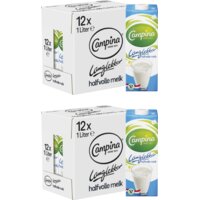 Campina Langlekker halfvolle melk 12-pack 2-pack