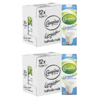Campina Langlekker halfvolle melk 12-pack 2-pack