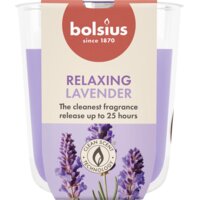 Een afbeelding van Bolsius True scents geurglas lavender 8cm