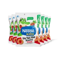 Nestlé Kids tic tac toe snacks pizza 3+ jr 6-pk