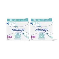 Always Organic cotton long maandverband 2-pack